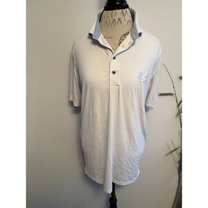 Greyson Golf‎ Polo White Logo Clear Golf Size Large